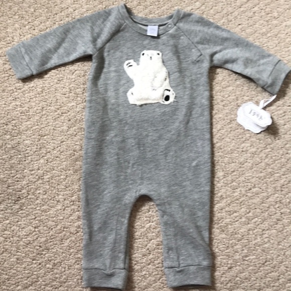 fuzzy bear onesie baby